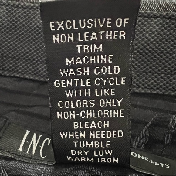 INC International Concepts Dark Grey Button Down Long Sleeve Men's Shirt Size L - Picture 16 of 16